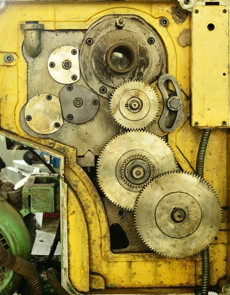 Old gear of lathe machine — Stock Photo, Image