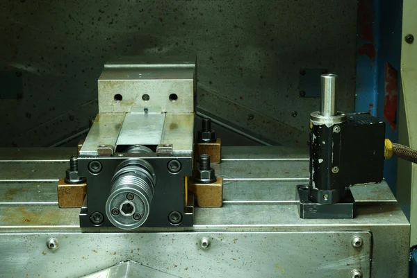 Medida automática en la máquina CNC — Foto de Stock