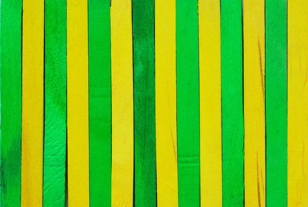 Fondo in legno verde e giallo — Foto Stock