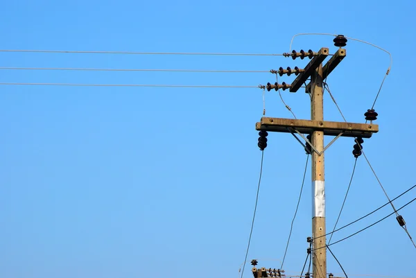 El viejo poste de electricidad —  Fotos de Stock