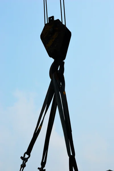 Karanlık vinç kancası — Stok fotoğraf