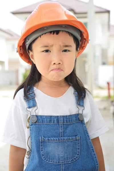 Moody of little engineer — Stock Photo, Image