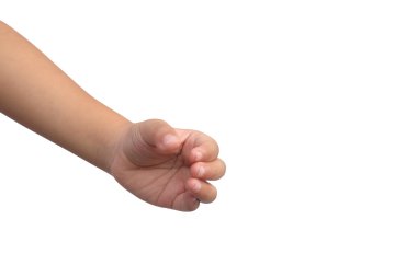 Çocuk el gösterilen tutamaç simgesi