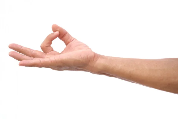 Guy hand show zen symbol — Stock Photo, Image