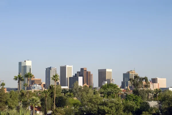 Skyline de cidade do centro da cidade de phoenix arizona — Fotografia de Stock