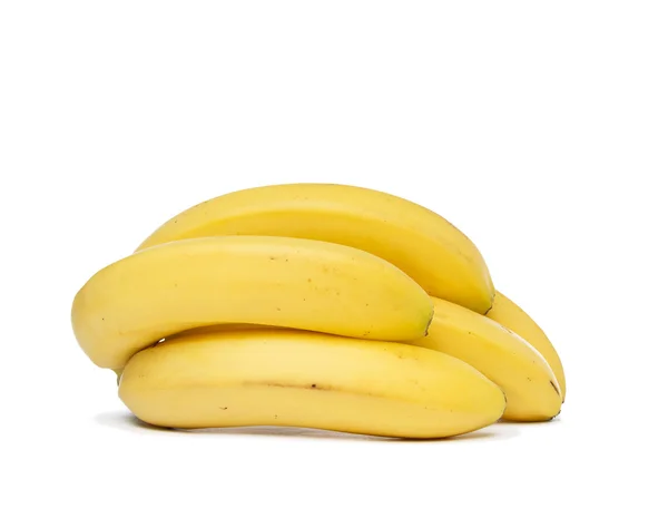 Frutas de banana em fundo branco — Fotografia de Stock