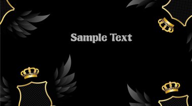 Melek kanatları siyah arka plan