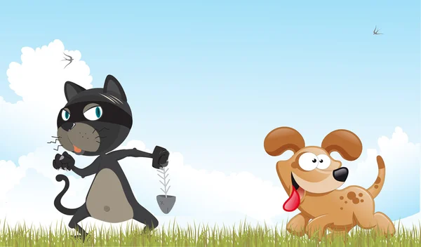 Kedi ve köpek.