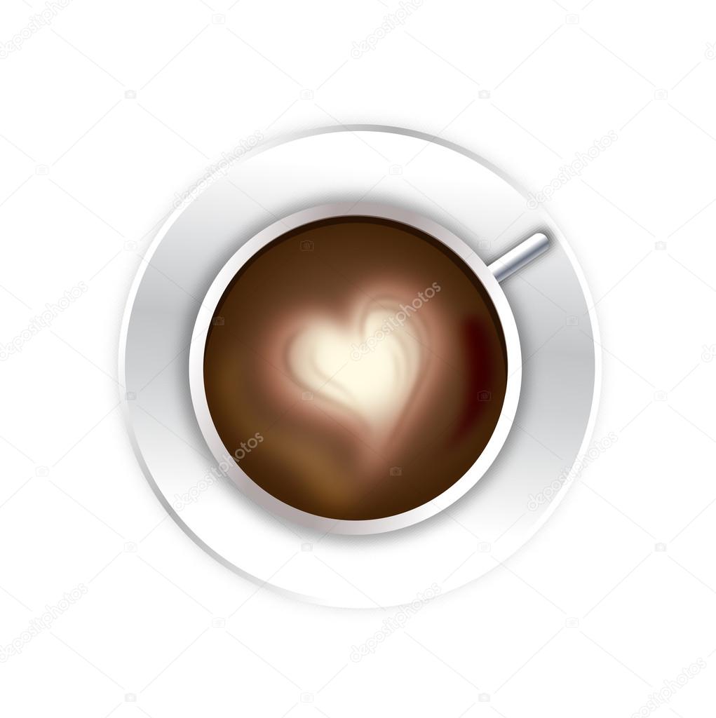 Love heart Coffee cup