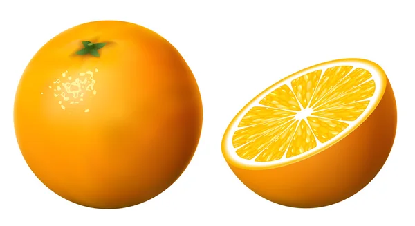 Naranja — Vector de stock