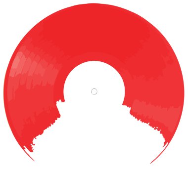 Kırmızı vinil arka plan