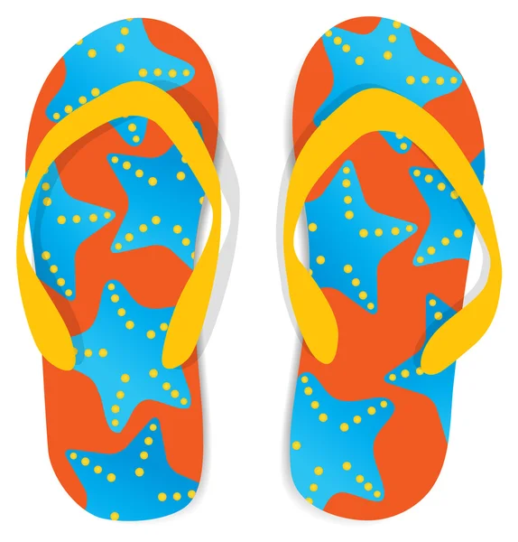 Flip Flops Vektor Sandale — Stockvektor
