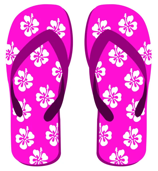 Flip flops vector sandal — Stock Vector