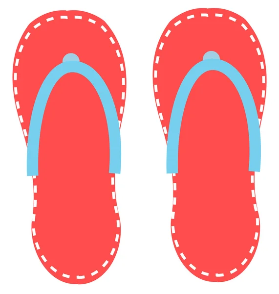 Flip flop vektör sandal — Stok Vektör