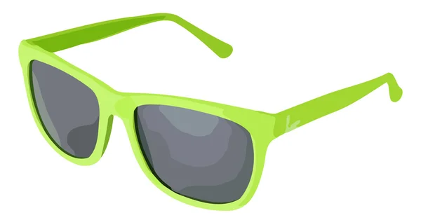 Grüne Vektor-Sonnenbrille — Stockvektor