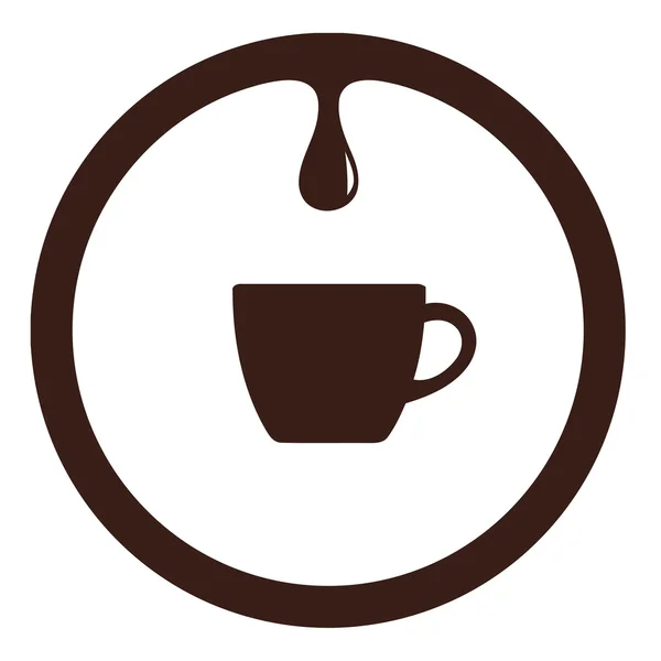 Kahve damla — Stok Vektör