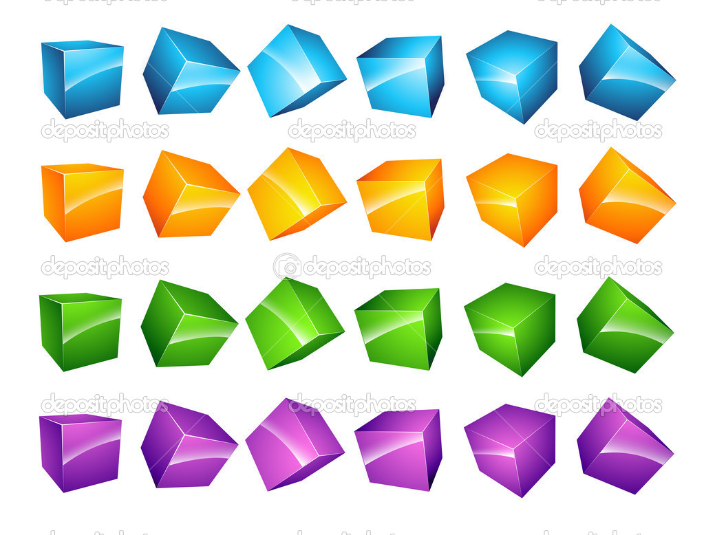 Vector cubes Set
