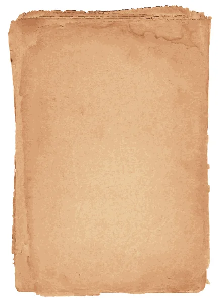 Página de papel antiga com espaço para texto ou imagem — Vetor de Stock
