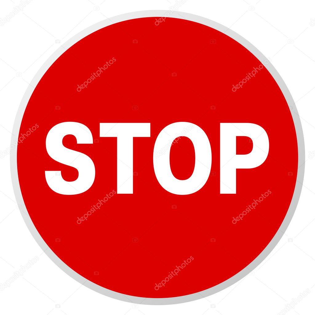 Red Stop Road Sign