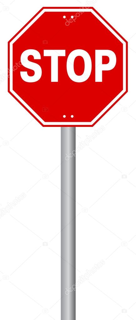 Red Stop Road Sign