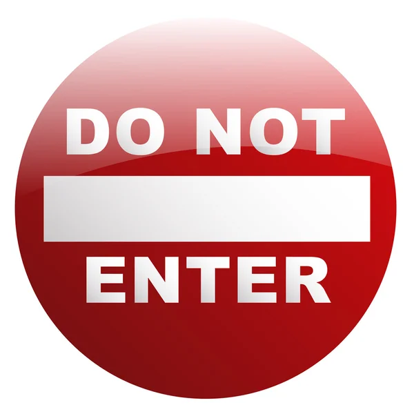 Do Not Enter Sign — Stock Vector