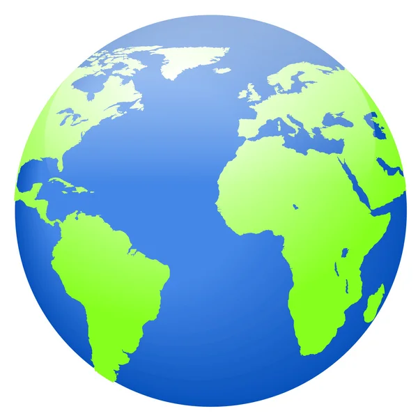 Carte de la Terre icône — Image vectorielle