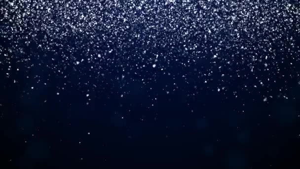 Снегопад с зеленым экраном — стоковое видео