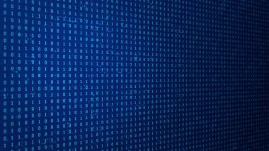Döngülü Bilgisayar ikili programı 3d arkaplan.