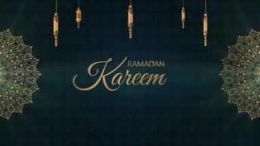 ramadan kareem Mübarek arkaplan tipografi ile