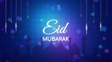 Ramazan Bayramı Mübarek 2022 arkaplan ve 3D tipografi. 4k arkaplan 