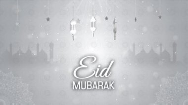 Ramazan Bayramı Mübarek 2022 arkaplan ve 3D tipografi. 4k arkaplan 