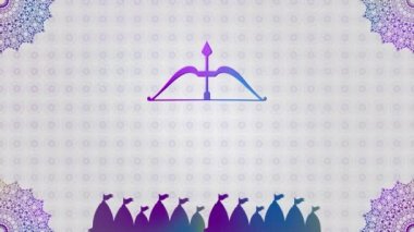 Ram Navami 2022 çiçek arkaplan ve 3D metin ile dilek