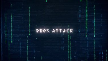 DDOS Saldırı Mesajı. Gürültü hatası olan uyarı iletisi.