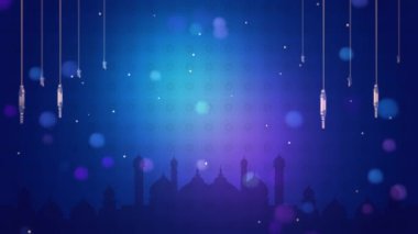 beautiful ramadan and eid mubarak background. 3d islamic background