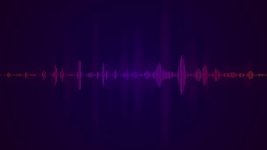 Ses Spektrumu. Görselleştirici. Ses dalgası etkisi. müzik görselleştirici arkaplan.