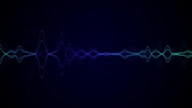 Ses Spektrumu. Görselleştirici. Ses dalgası etkisi. müzik görselleştirici arkaplan.