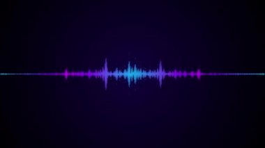 Ses Spektrumu. Görselleştirici. Ses dalgası etkisi. müzik görselleştirici arkaplan.