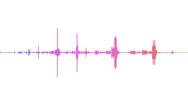 Espectro de audio. Visualizador. Efecto de onda sonora. fondo visualizador de música. — Vídeo de stock