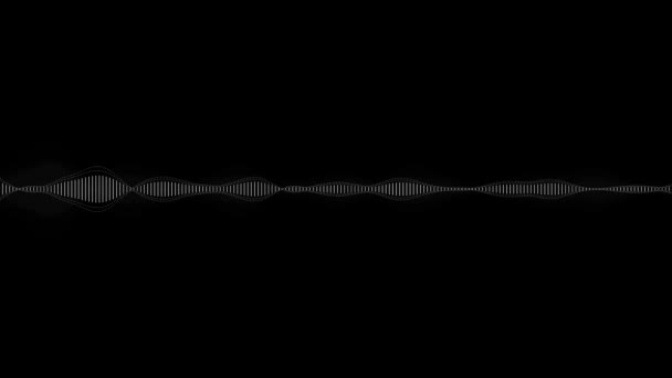 Audio Spectrum. Visualisator. Geluidsgolf effect. muziek visualisator achtergrond. — Stockvideo