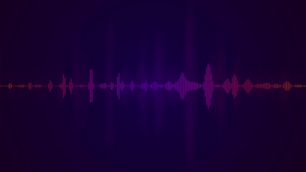 Spectre audio. Visualiseur. Effet d'onde sonore. fond visualiseur de musique. — Video