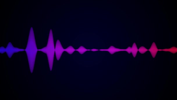 Ηχητικό φάσμα. Οπτικοποιητής. Ηχητικό κύμα. φόντο οπτικοποιητή μουσικής. — Αρχείο Βίντεο