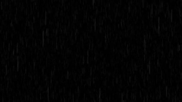 Fond graphique de mouvement de boucle de recouvrement de pluie forte chute avec écran vert.