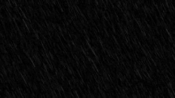 Grandes précipitations isolées écran noir et vert élément de conception vent soufflant de la pluie droite tombant à gauche.