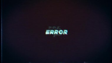 ERROR text with glitch effects over Bad Screen background