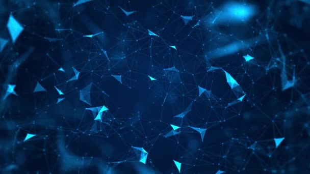 Abstract Animated Futuristic Background Big Data Visualization — Stockvideo