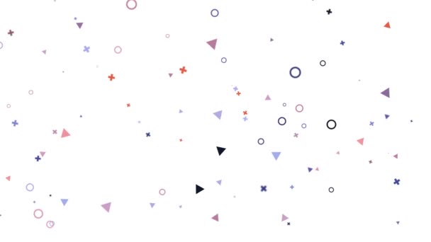 Geometric Shapes Moving Motion Background Geometric Shapes Loop Animation Modern — Stockvideo