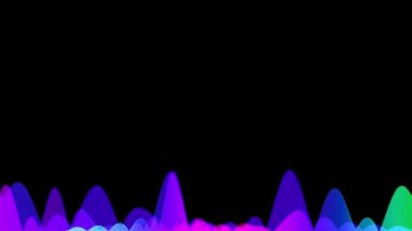 Audio Spectrum. Audio Visualizer. Soundwave effect. music visualizer background. colorful audio equalizer. abstract waveform audio background.