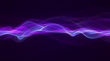 abstract waveform futuristic motion background