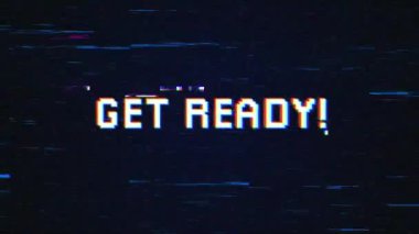 Video oyunları ekranı için hatalı arkaplan içerikli hazır metin al. Hatalı arkaplanı olan Retro metin efektlerini hazırla.