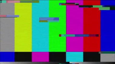 TV ekranı ses arızası etkisi. Görsel video efektleri arka plan çizgileri. Arıza gürültüsü statik televizyon ekranı